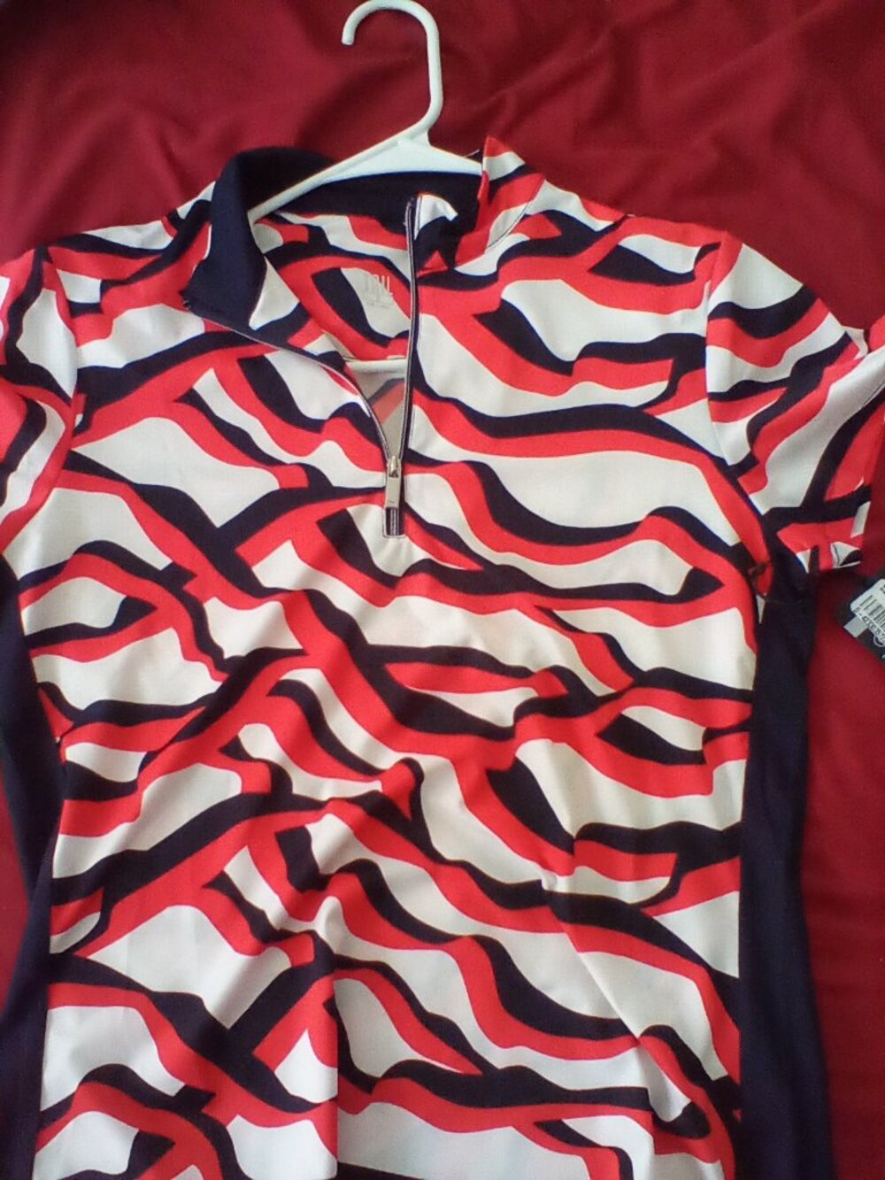 Women's NWT  Tail 1/2 Zip Polo Shirt.  Small